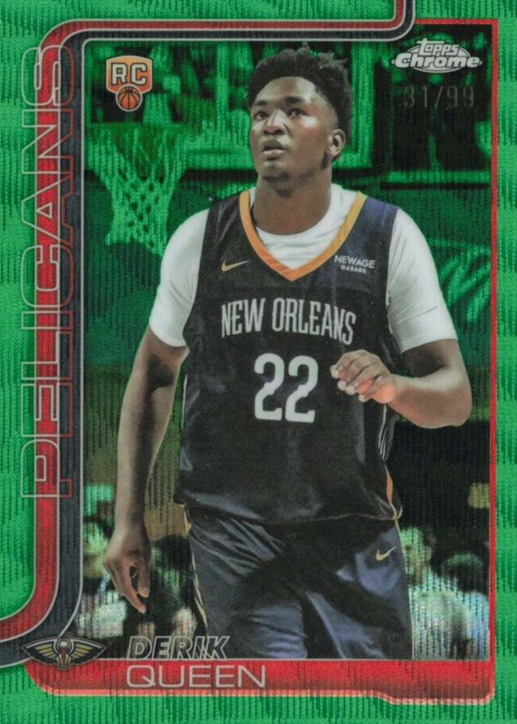 Derik Queen 2025 Topps Chrome #263 Green Wave Refractor /99 Price