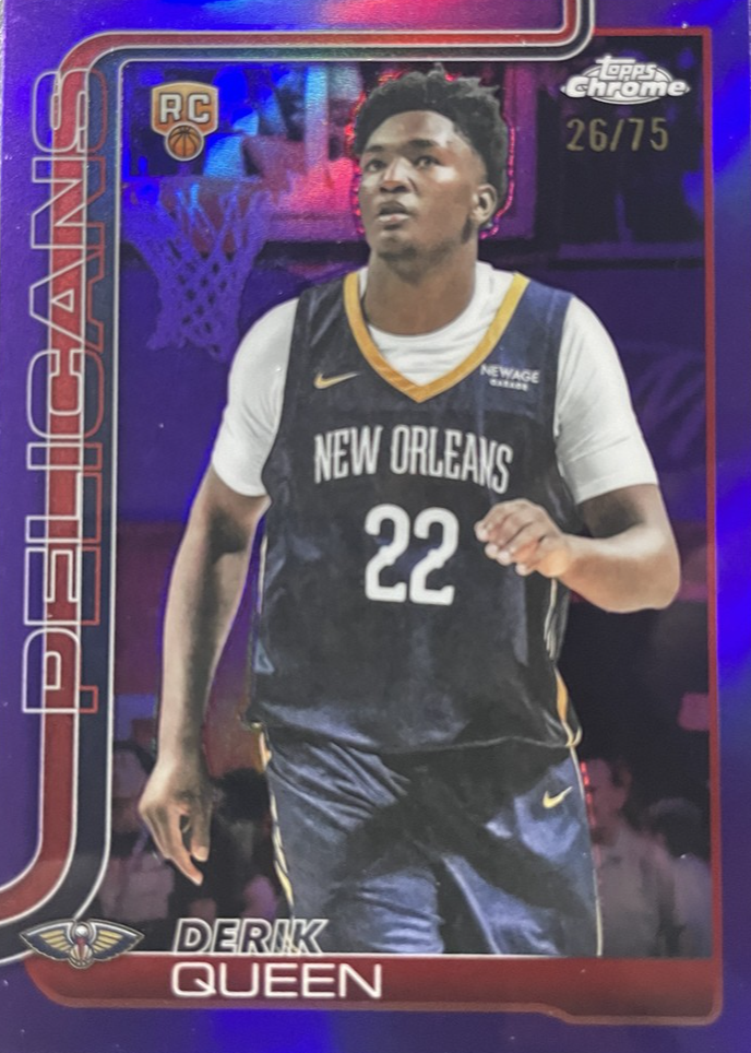 カイウェン トレカ 特典会 北京 ソウルコン Derik Queen 2025 Topps Chrome #263 Purple Refractor /75 Price