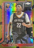 Derik Queen 2025 Topps Chrome #263 Yellow Basketball Refractor