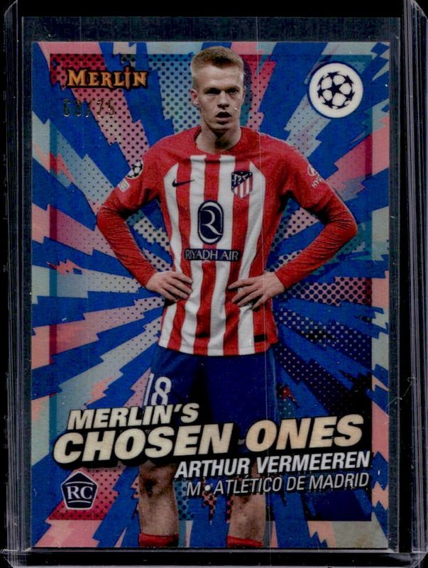 2023 Topps Merlin Chrome UEFA Club Competitions #MC-4 Merlin's Chosen One - Blue Refractor /75