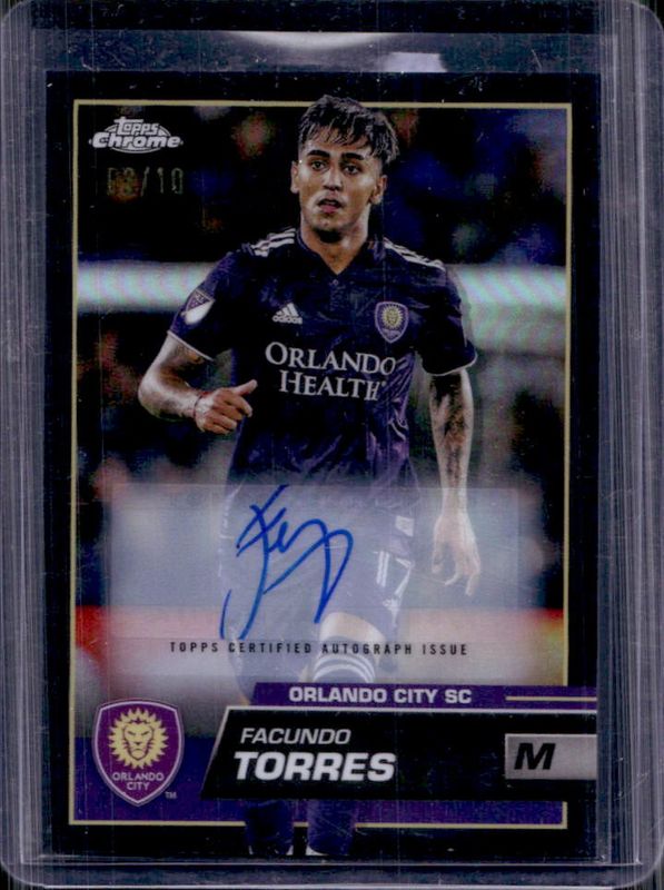 2023 Topps Chrome MLS #76 Autographs - Black Refractor /10