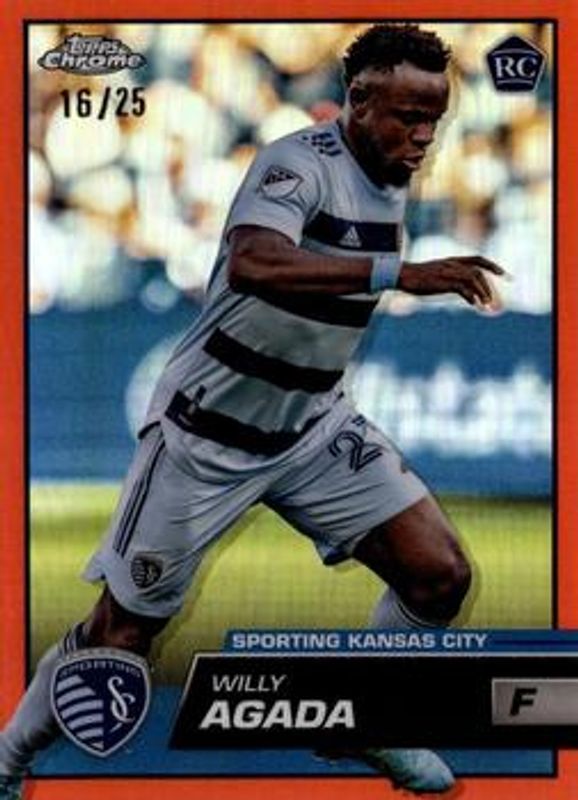 2023 Topps Chrome MLS #182 Orange Refractor /25