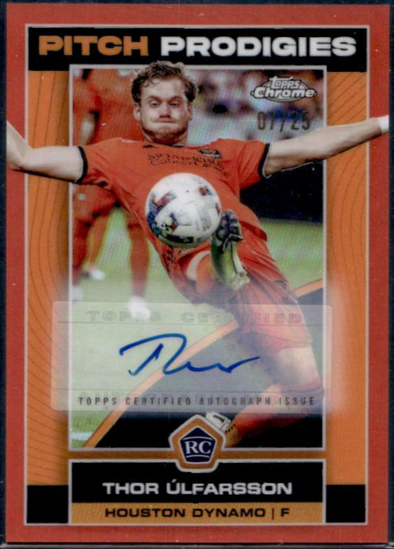 2023 Topps Chrome MLS #153 Autographs - Orange Refractor /25