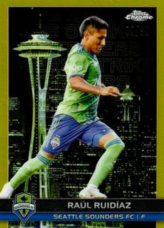 2023 Topps Chrome MLS #BCS-11 Big City Strikers - Gold Refractor /50