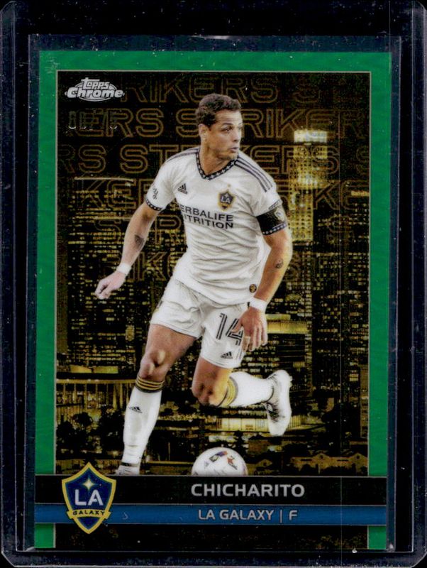 2023 Topps Chrome MLS #BCS-10 Big City Strikers - Green Refractor /75