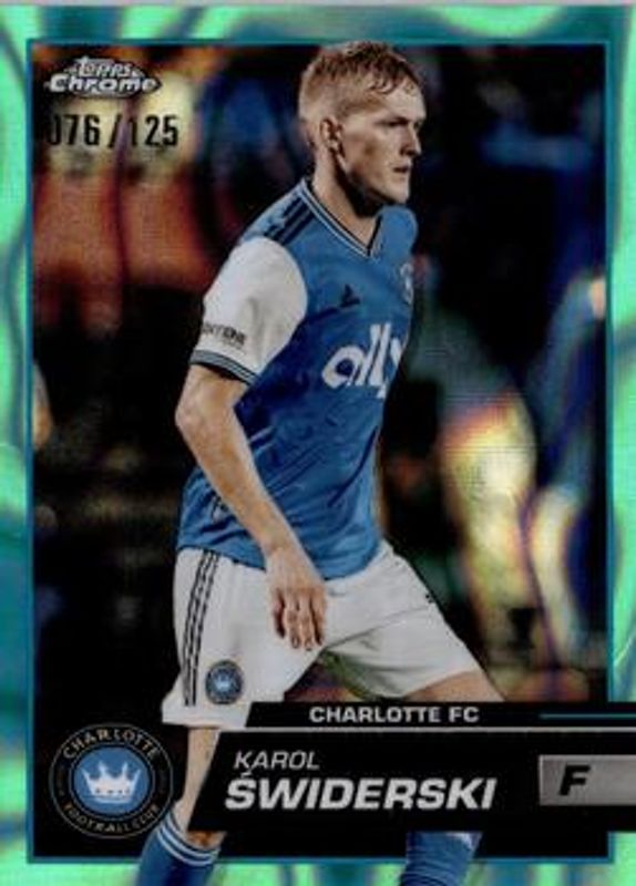 2023 Topps Chrome MLS #135 Aqua Lava Refractor /125