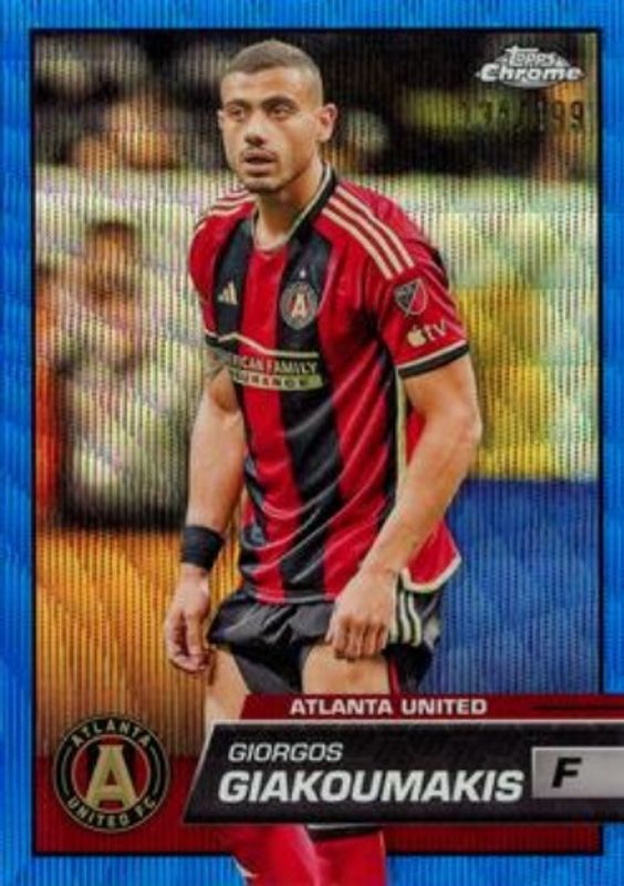 2023 Topps Chrome MLS #28 Blue Wave Refractor /199