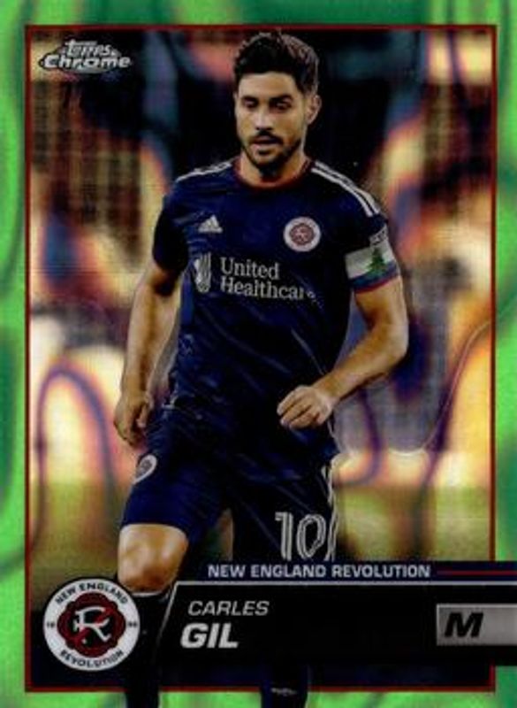 2023 Topps Chrome MLS #49 Neon Green Lava Refractor /99