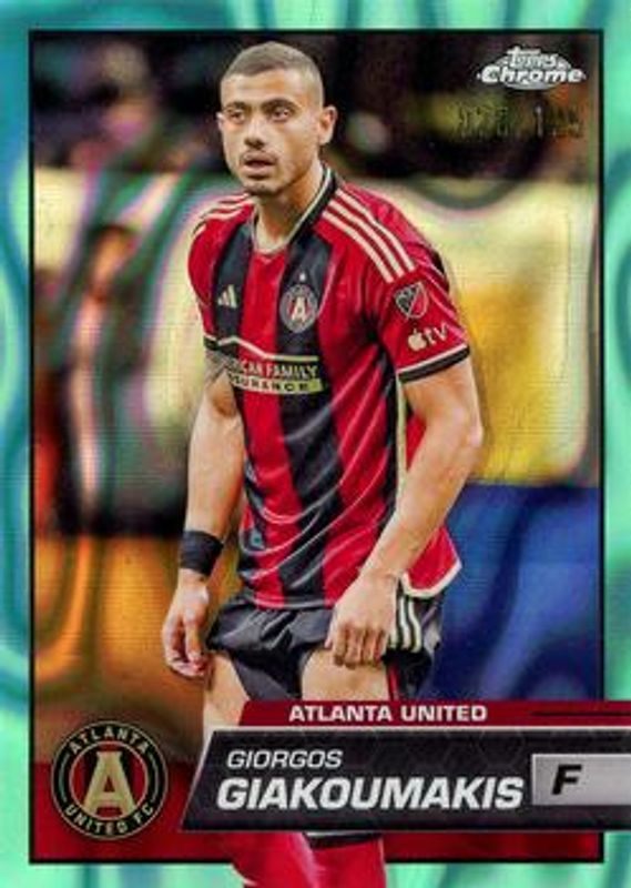 2023 Topps Chrome MLS #28 Aqua Lava Refractor /125