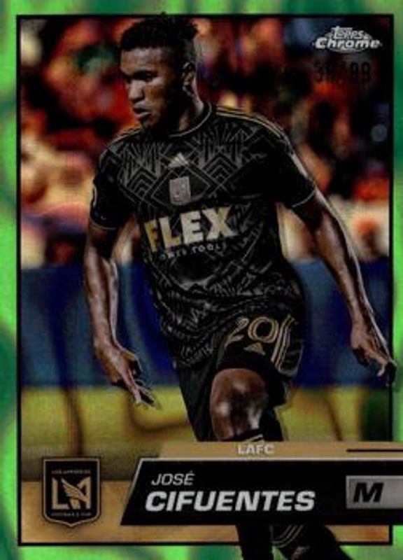 2023 Topps Chrome MLS #86 Neon Green Lava Refractor /99
