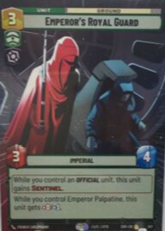 Emperor's Royal Guard 2024 Spark of Rebellion #347 Hyperspace RAW