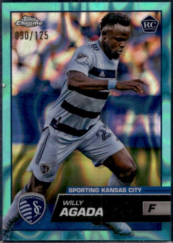 2023 Topps Chrome MLS #182 Aqua Lava Refractor /125
