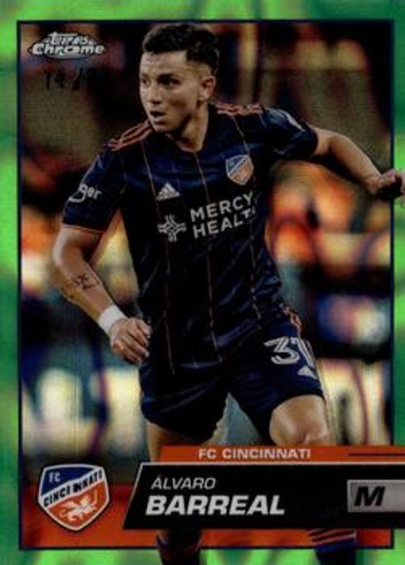 2023 Topps Chrome MLS #84 Neon Green Lava Refractor /99