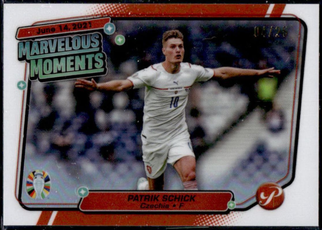 2024 Topps Pristine Road to UEFA Euro #MM-PSC Marvelous Moments - Orange Refractor /25