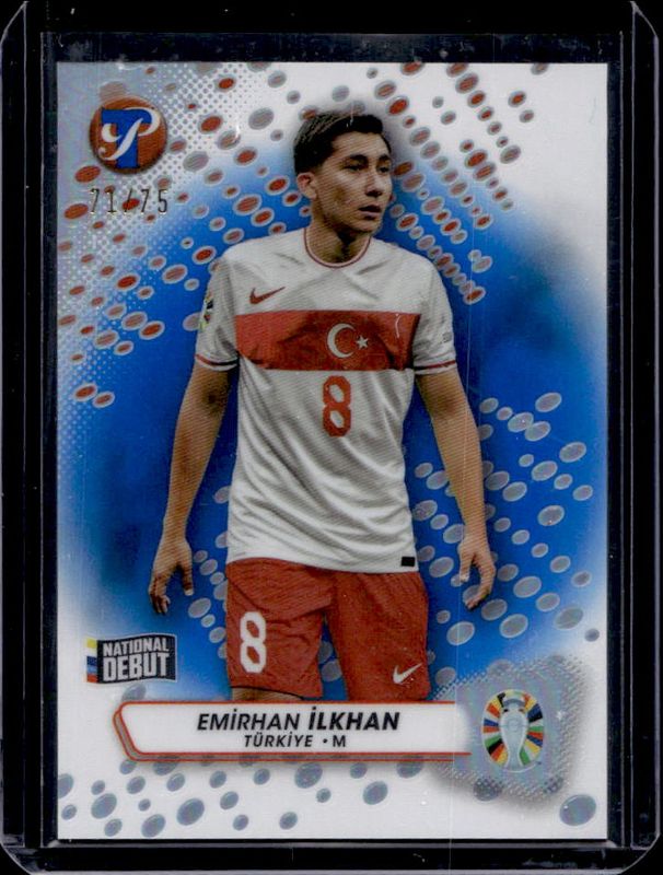 2024 Topps Pristine Road to UEFA Euro #192 Blue Pristine Refractor /75