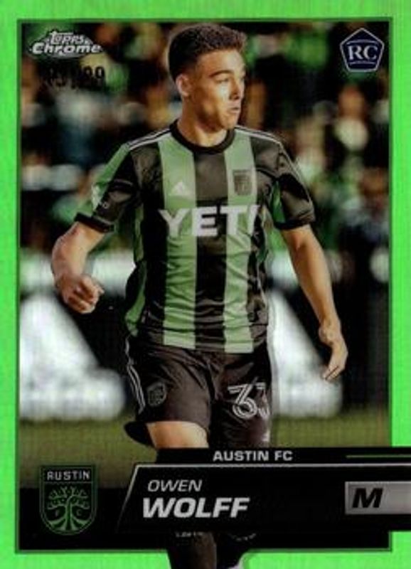 2023 Topps Chrome MLS #33 Neon Green Refractor /99