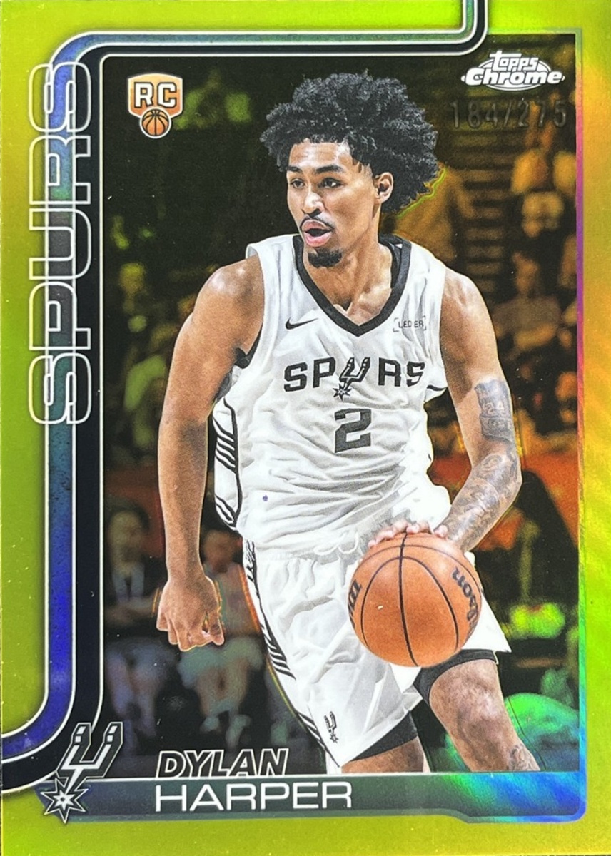 Dylan Harper 2025 Topps Chrome #252 Yellow Refractor /275 Price