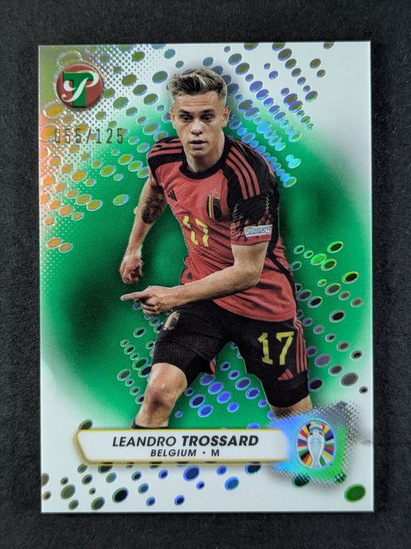 2024 Topps Pristine Road to UEFA Euro #14 Green Refractor /125