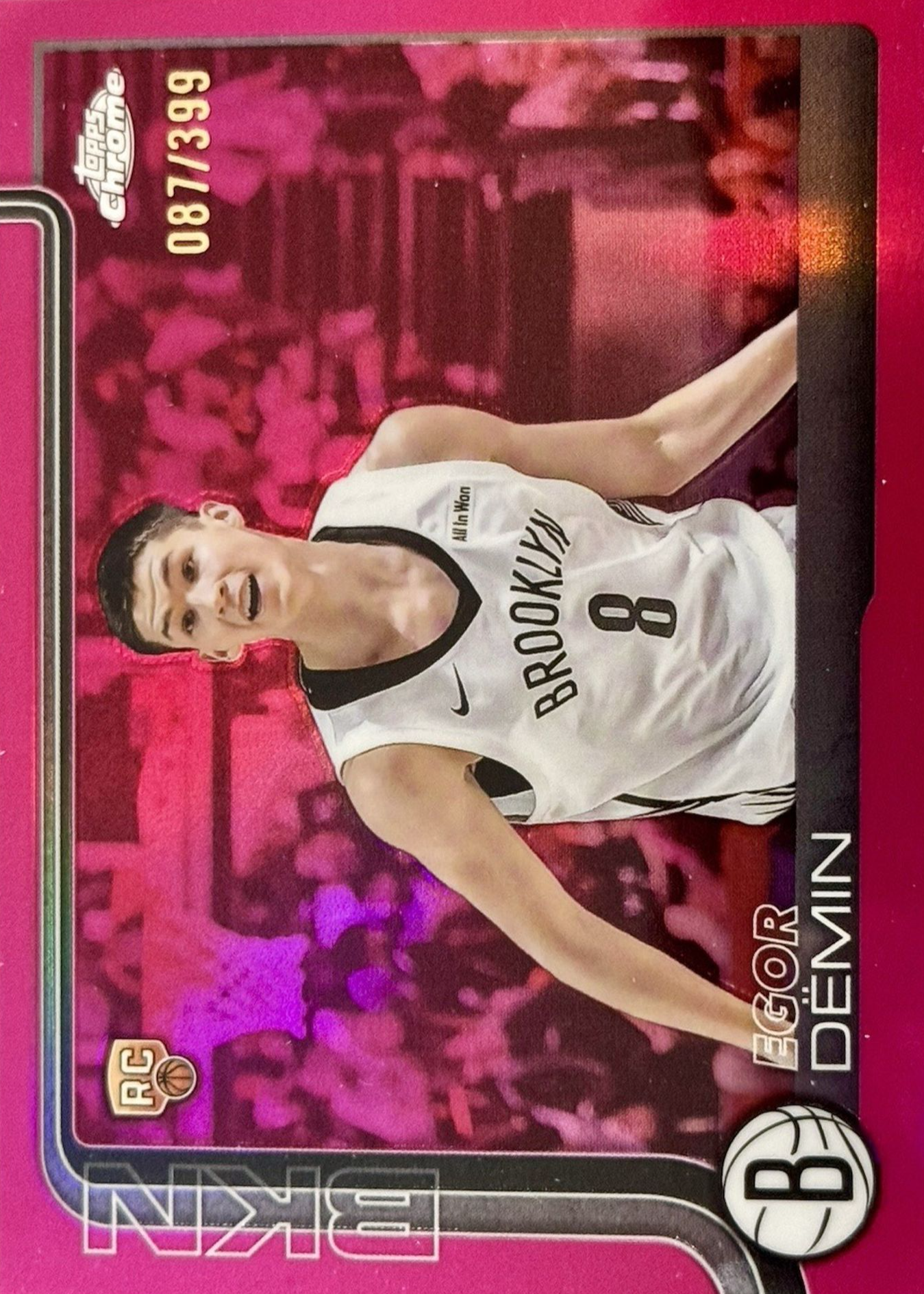 Egor Demin 2025 Topps Chrome #258 Magenta Refractor /399 Price