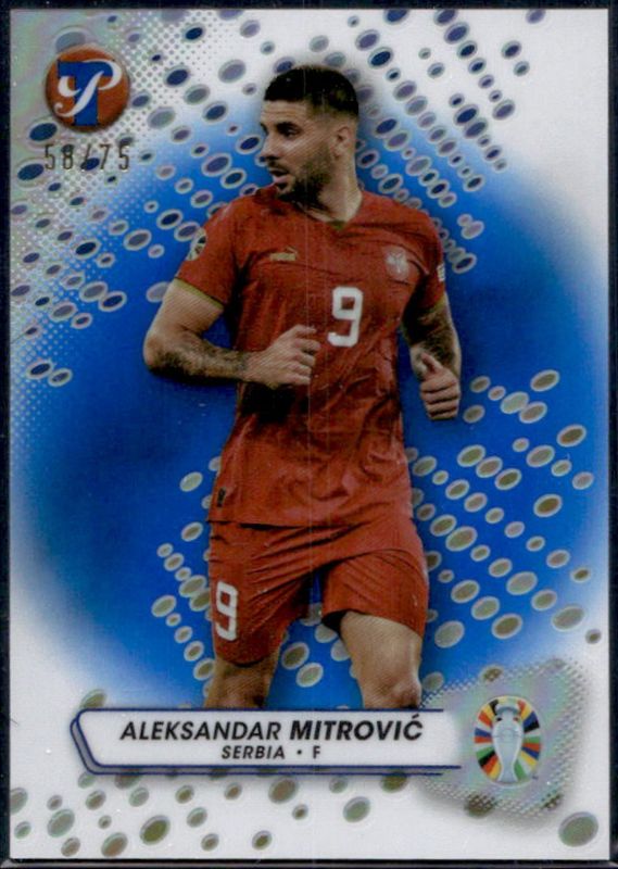 2024 Topps Pristine Road to UEFA Euro #155 Blue Pristine Refractor /75