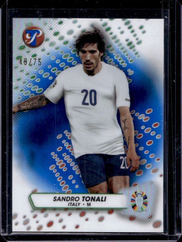 2024 Topps Pristine Road to UEFA Euro #92 Blue Refractor /75
