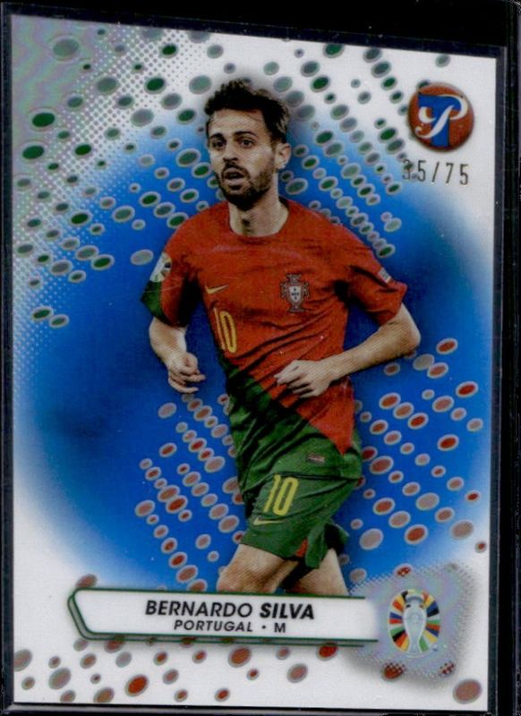 2024 Topps Pristine Road to UEFA Euro #130 Blue Pristine Refractor /75
