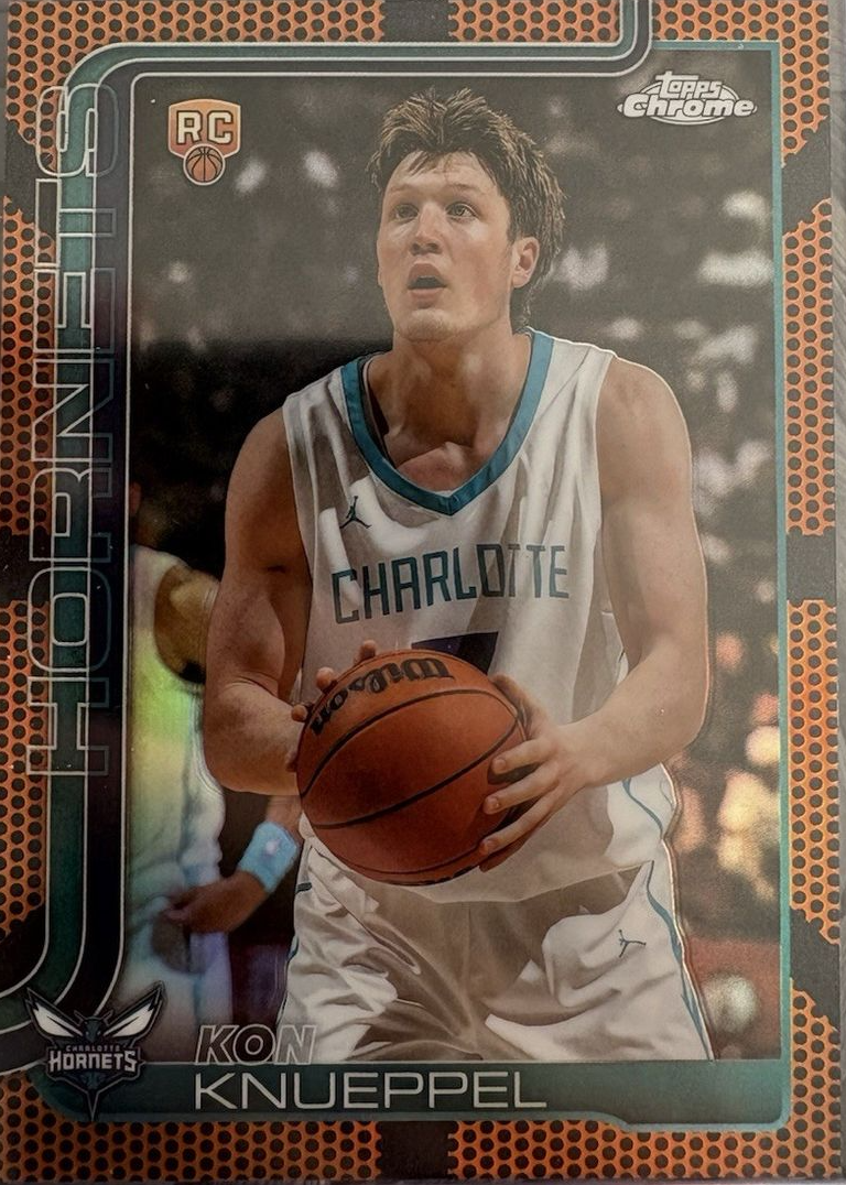 Kon Knueppel 2025 Topps Chrome #254 Basketball Refractor Price 