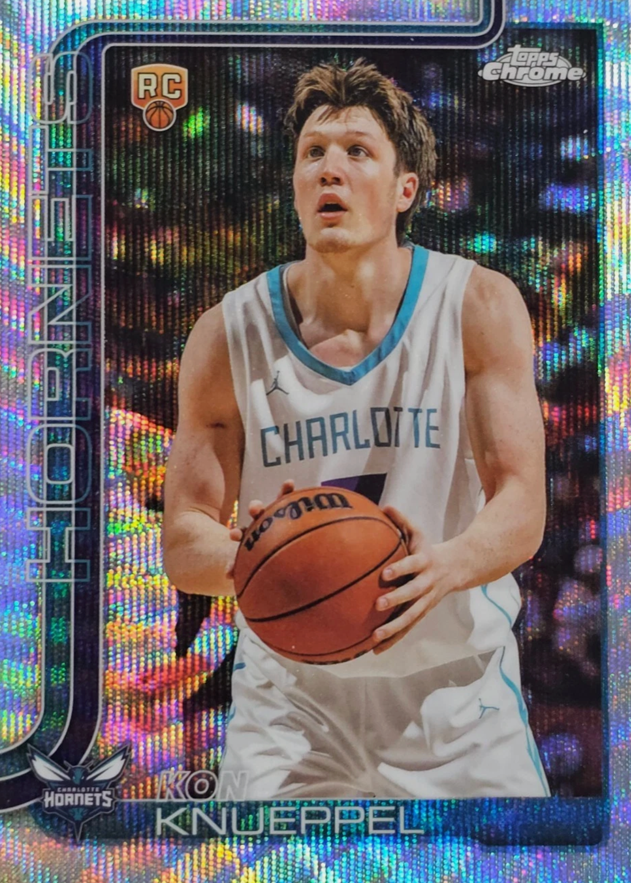 Kon Knueppel 2025 Topps Chrome #254 Wave Refractor Price Guide 