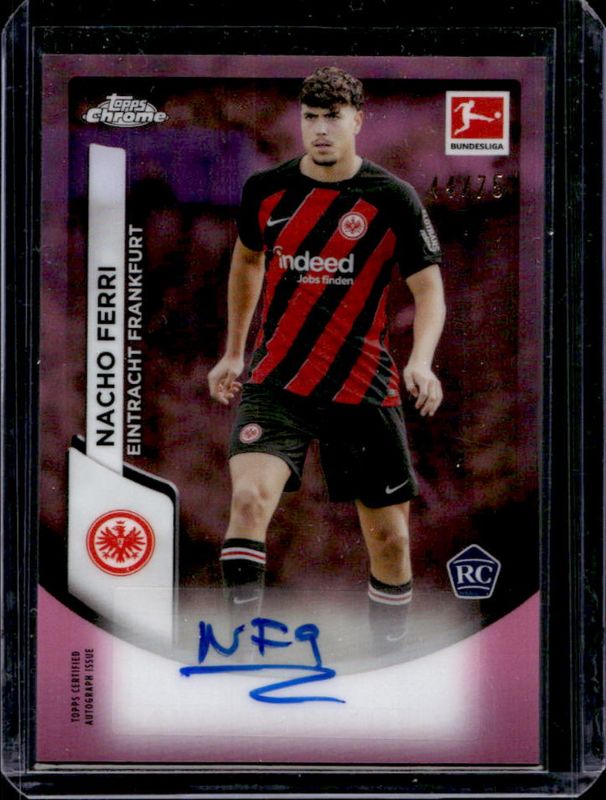 2023 Topps Chrome Bundesliga #BCA-NFE Chrome Autographs - Pink Refractor /75