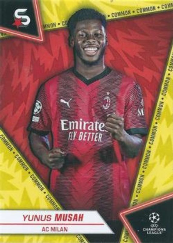 2023 Topps UEFA Club Competitions Superstars #5 Common Yellow