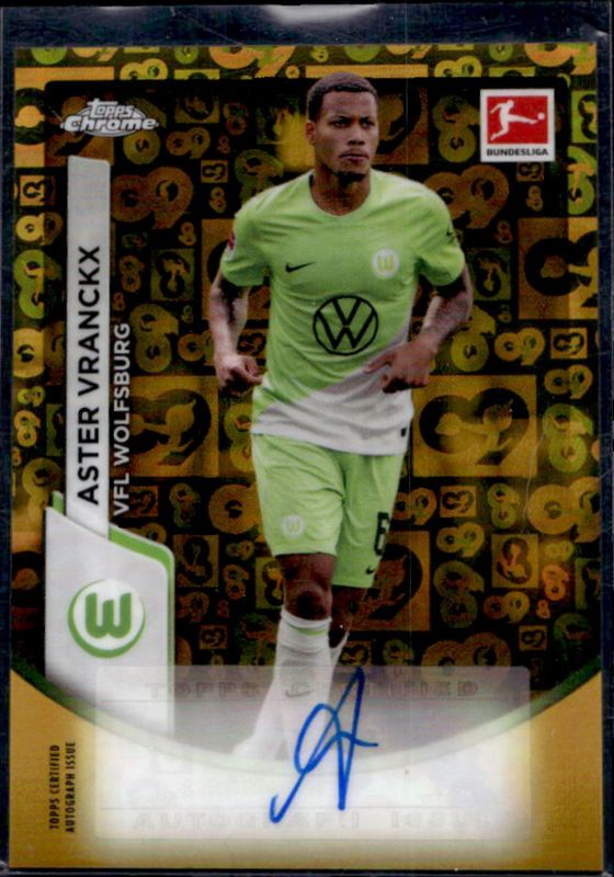 2023 Topps Chrome Bundesliga #BCA-AVR Chrome Autographs - Bundesliga 60 Years Foil