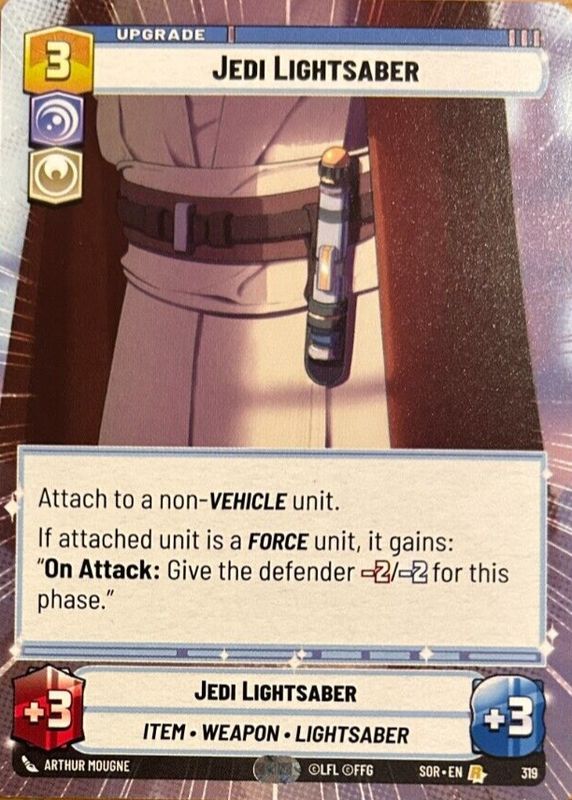 Jedi Lightsaber 2024 Spark of Rebellion #319 Hyperspace RAW