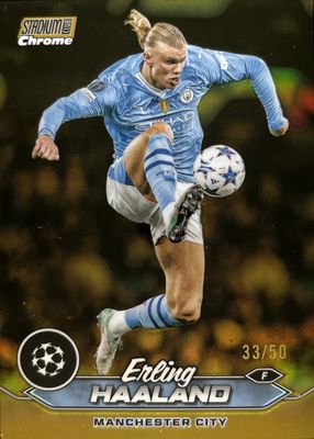 2023 Topps Stadium Club Chrome UEFA Champions League #70 Gold Refractor /50