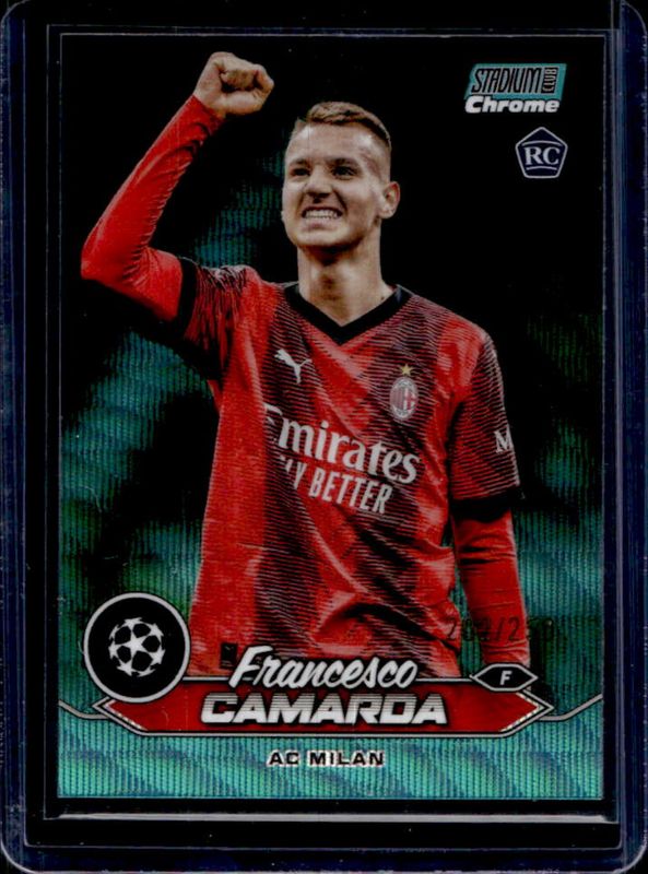 2023 Topps Stadium Club Chrome UEFA Champions League #36 Aqua Wave Refractor /250