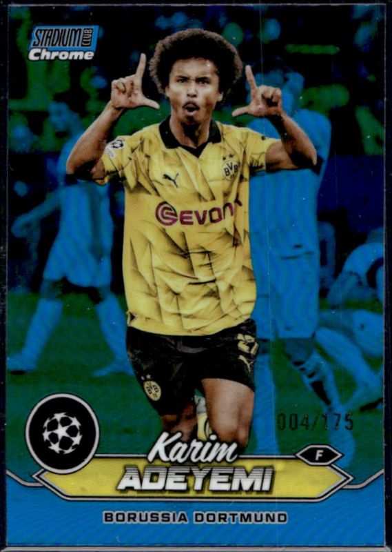 2023 Topps Stadium Club Chrome UEFA Champions League #89 Royal Blue Refractor /175