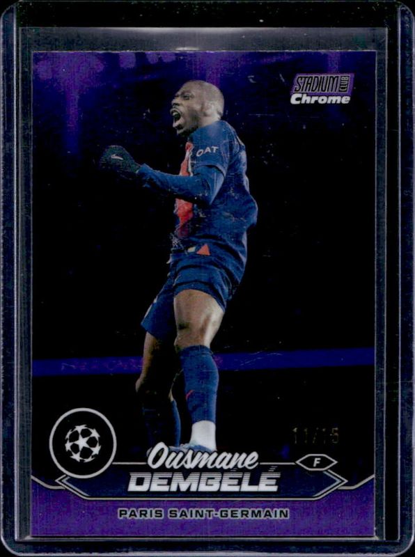 2023 Topps Stadium Club Chrome UEFA Champions League #100 Purple Refractor /15
