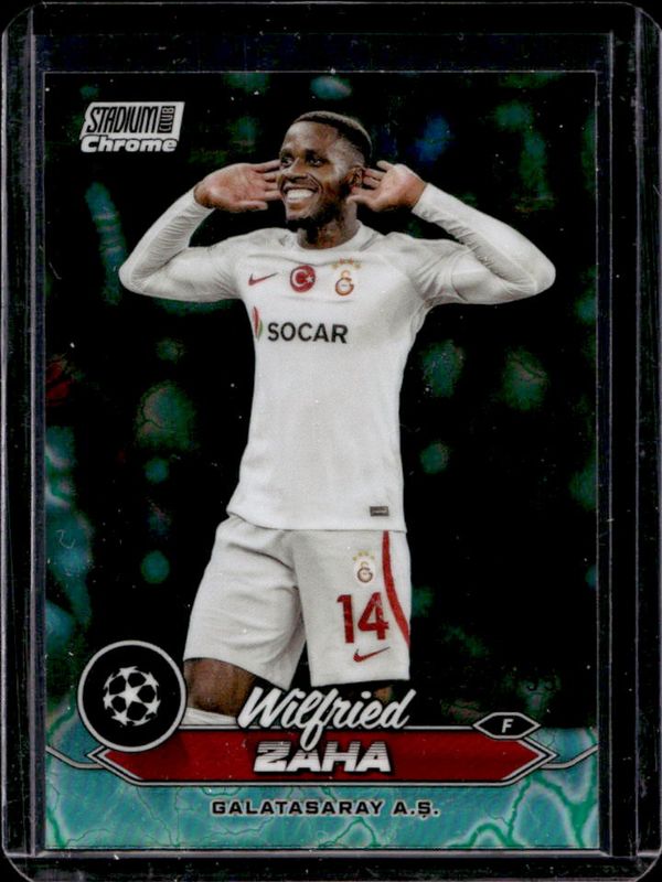 2023 Topps Stadium Club Chrome UEFA Champions League #34 Aqua Green Electric Charge /199