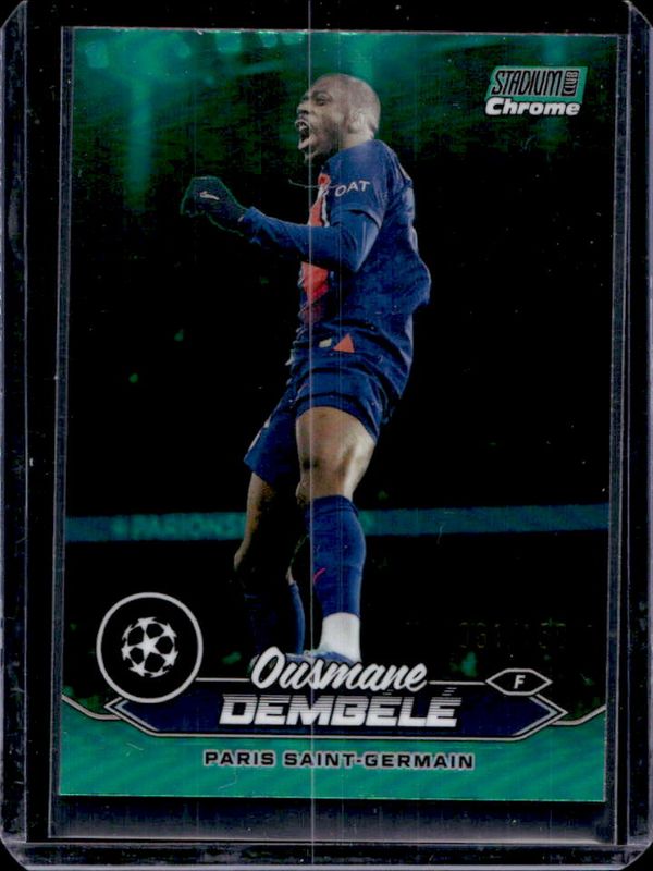 2023 Topps Stadium Club Chrome UEFA Champions League #100 Green Refractor /150