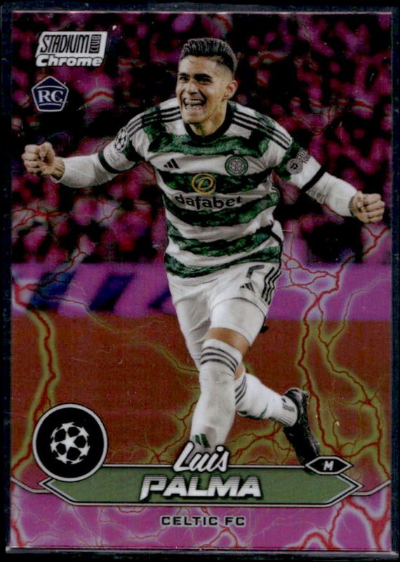 2023 Topps Stadium Club Chrome UEFA Champions League #79 Pink Red Electric Charge Refractor