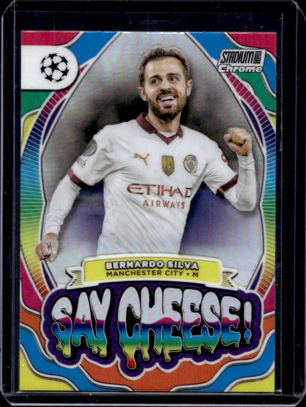 2023 Topps Stadium Club Chrome UEFA Champions League #SC-SIL Say Cheese!