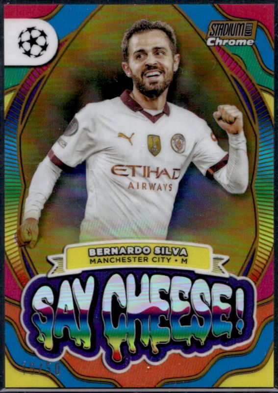 2023 Topps Stadium Club Chrome UEFA Champions League #SC-SIL Say Cheese! - Gold Refractor /50