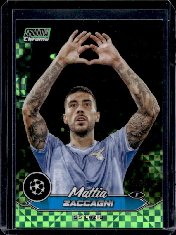 2023 Topps Stadium Club Chrome UEFA Champions League #35 Neon Green X-Fractor /99