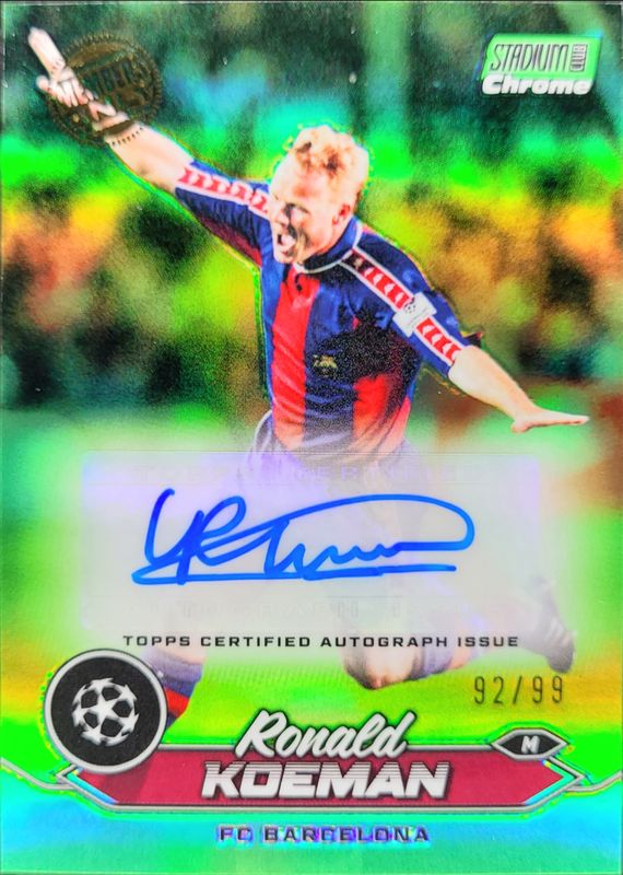2023 Topps Stadium Club Chrome UEFA Champions League #CA-RK Chrome Autographs - Members Only Neon Green Refractor /99