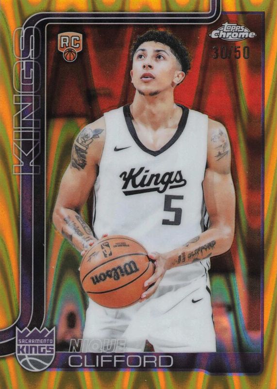 2025 Topps Chrome #274 Gold RayWave Refractor /50