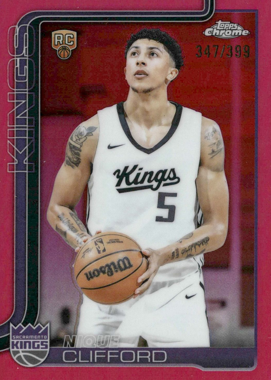 Nique Clifford 2025 Topps Chrome #274 Magenta Refractor /399 Price