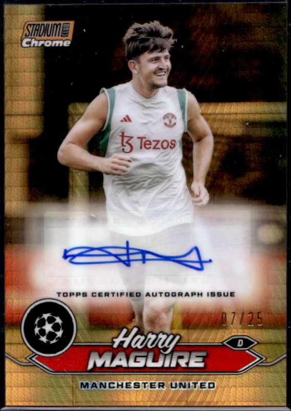 2023 Topps Stadium Club Chrome UEFA Champions League #CA-HM Chrome Autographs - Orange Prism Refractor /25