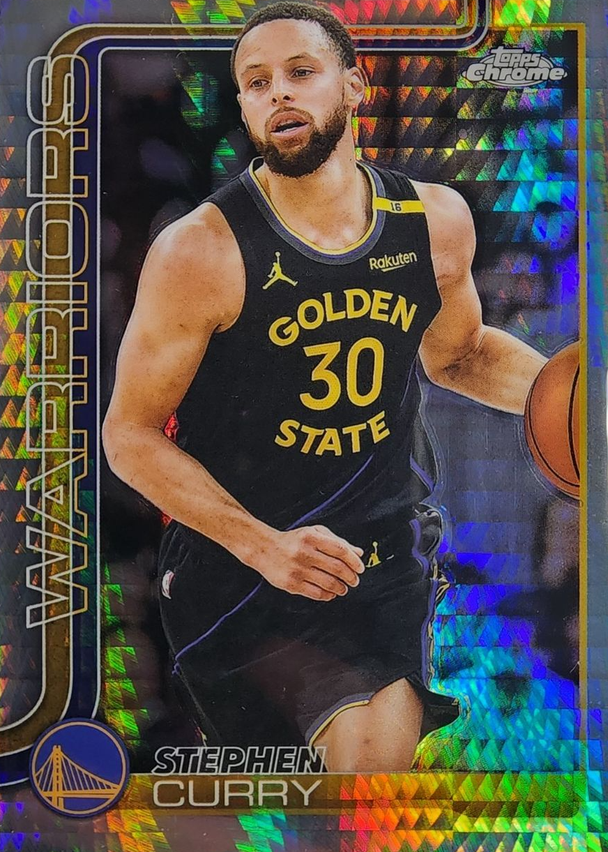 Stephen Curry 2025 Topps Chrome #201 Prism Refractor Price Guide