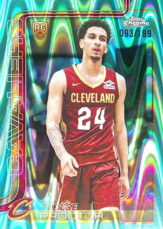 2025 Topps Chrome #300 Aqua RayWave Refractor /199