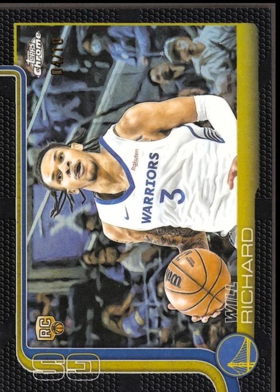 2025 Topps Chrome #287 Black Basketball Refractor /10