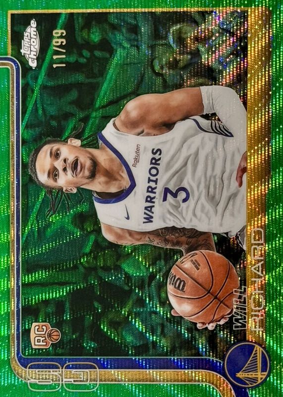 2025 Topps Chrome #287 Green Wave Refractor /99